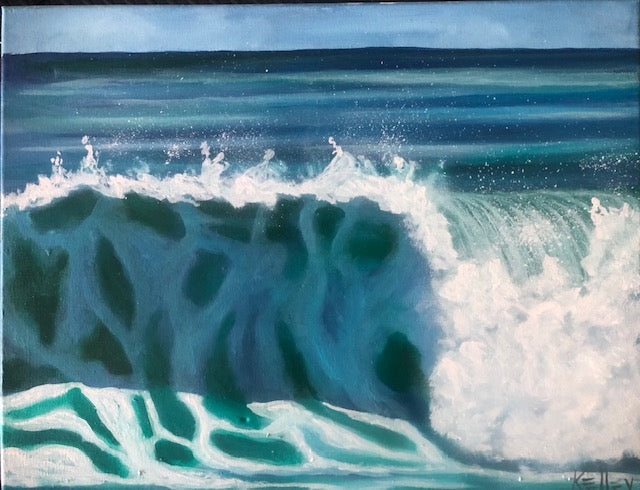 Oil Painting of a wave